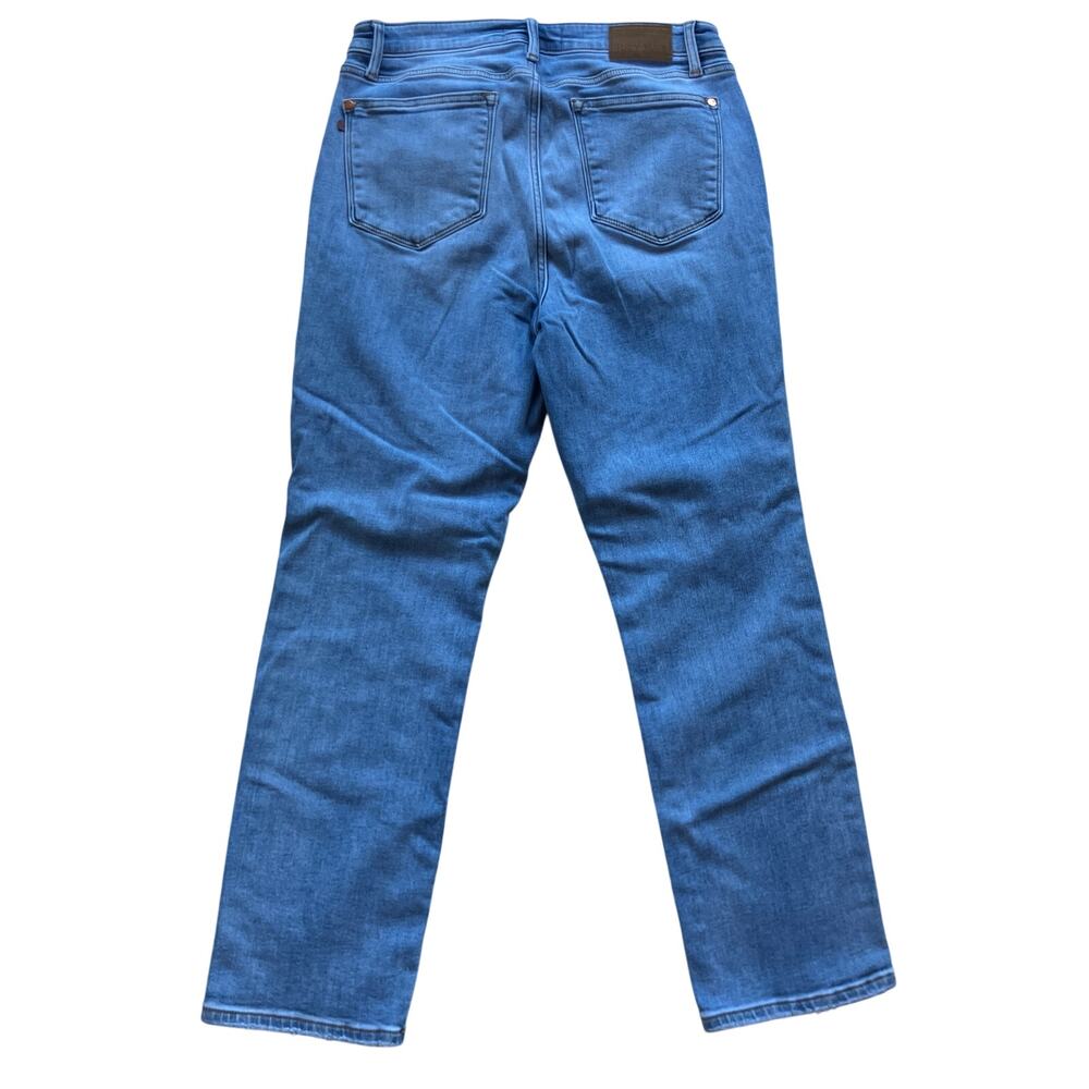 Judy Blue High Rise Straight Fit Jeans Size 13/31 Light Wash Stretch - Picture 3 of 6